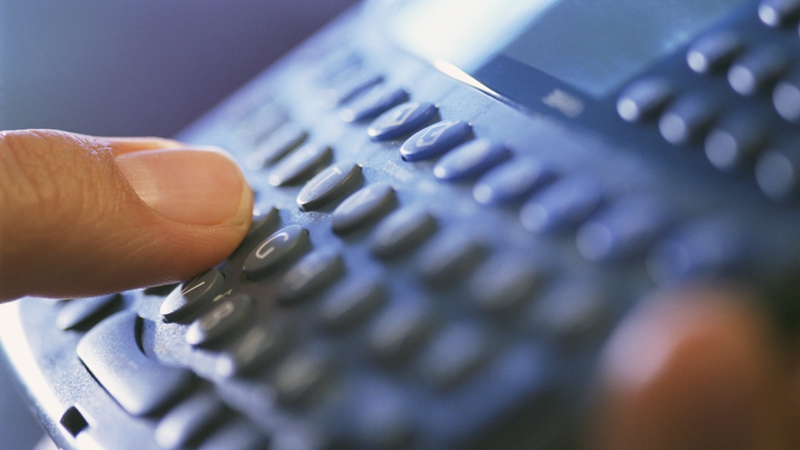 Finger on Keyboard Pad