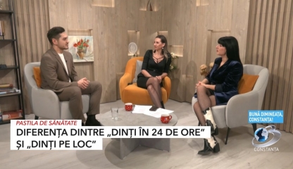 Diferența dintre “dinți în 24 de ore” și “dinți pe loc”