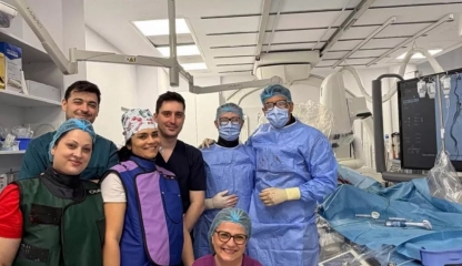 Premieră medicală la Constanța. Arteră carotidă îngustată 99%, tratată minim invaziv