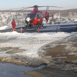 Prima intervenţie pe heliportul Spitalului din Cernavodă
